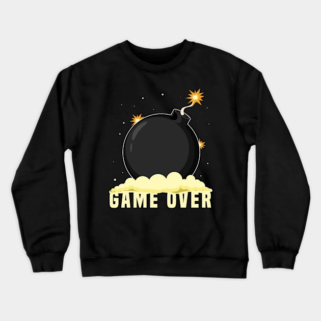 Game Over Bomb Crewneck Sweatshirt by CrissWild